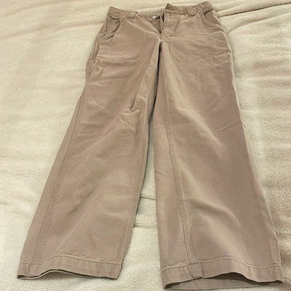TNA utility pants, tan (beige) denim, size 2, side pocket, great condition - Picture 6 of 6